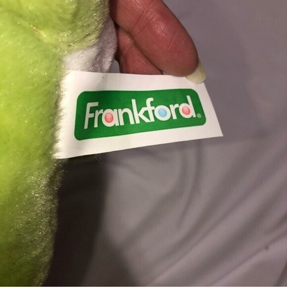 Frankford Baby Christmas Triceratops Green Dinosaur Plushy Holiday - Picture 5 of 5